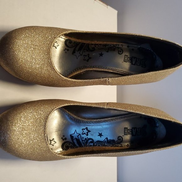 Gold Glitter Heels - Picture 3 of 8